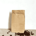 Reusable Kraft Paper Coffee Bags with Valve and Zipper