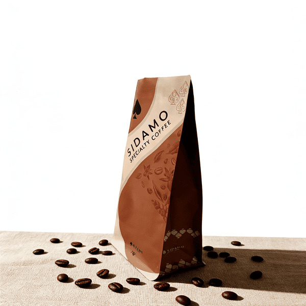 Custom Coffee Bag for Bean Packaging with ziplock Top
