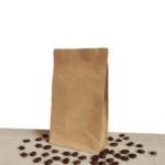Reusable Kraft Paper Coffee Bags with Valve and Zipper