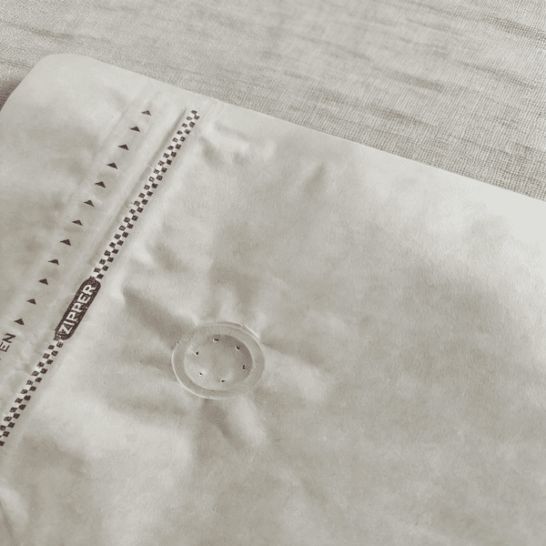 Reusable Kraft Paper Coffee Bags with Valve and Zipper